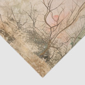 Kirschblüten-Gartenszene (2) Seidenpapier (Detail)