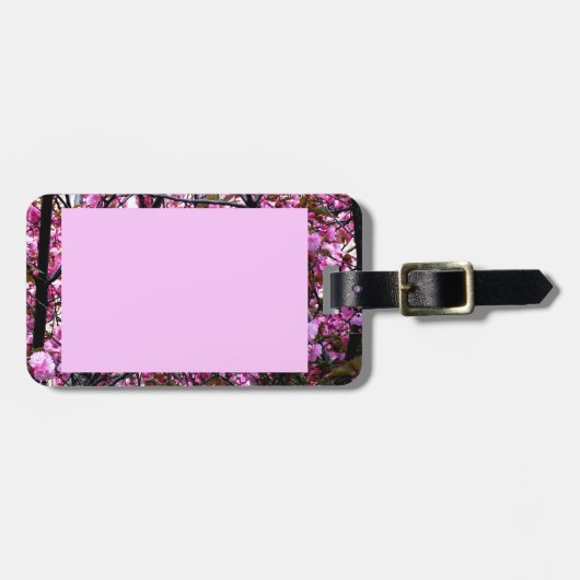  Kirschblüten Gepäckanhänger (Vorderseite horizontal)
