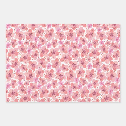 Kirschblüten Geschenkpapier Set (Vorderseite 2)