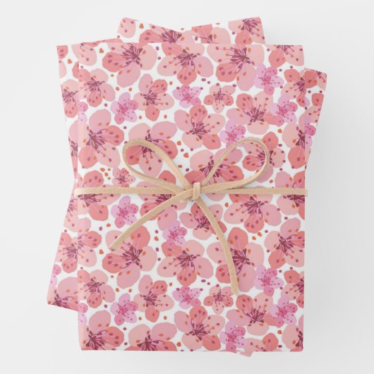 Kirschblüten Geschenkpapier Set (Beispiel)