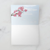 Kirschblüten - Gruß-Karte Karte (Innenseite)