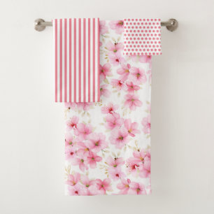 Kirschblüten-Handtuch Badhandtuch Set