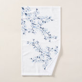 Kirschblüten Hellblau Badhandtuch Set (Handtuch)