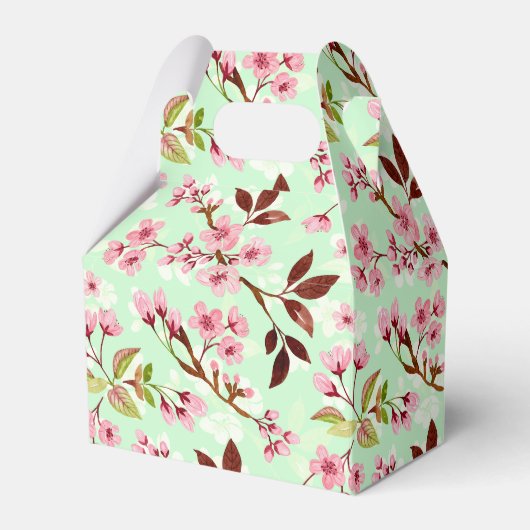Kirschblüten - Hintergrund Geschenkschachtel (Vorderseite)