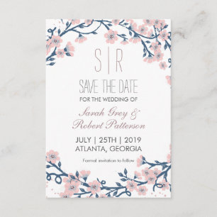 Kirschblüten-Hochzeit - Termin vormerken Save The Date