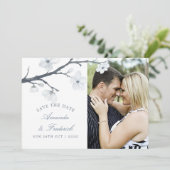 Kirschblüten-Hochzeit - Termin vormerken Save The Date (Stehend Vorderseite)