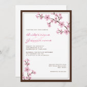 Kirschblüten-Hochzeits-Einladungen Einladung (Vorne/Hinten)