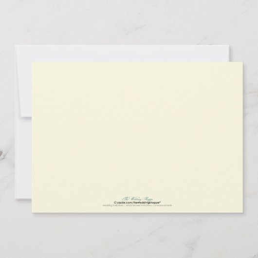 Kirschblüten Hochzeitseinladung (Rose pink) Einladung (Rückseite)