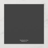 Kirschblüten-Hochzeitskarte Menükarte (Rückseite)