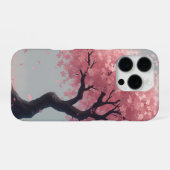Kirschblüten-Illustration iPhone Hülle (Rückseite (Horizontal))