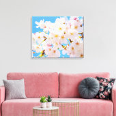 Kirschblüten im Frühling Leinwanddruck (Insitu (Wohnzimmer))