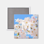 Kirschblüten im Frühling Magnet (Vorderseite/Rückseite)