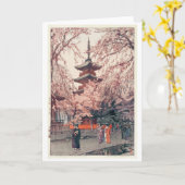 Kirschblüten im Ueno Park, Yoshida Karte (Gelbe Blume)