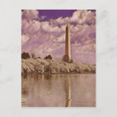 Kirschblüten im Washington Monument Postkarte (Vorderseite)
