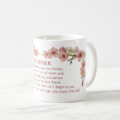 Kirschblüten in Rosa für Mutter Kaffeetasse (VorderseiteRechts)