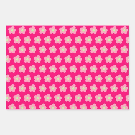 Kirschblüten in Rosa Geschenkpapier Set (Vorderseite)