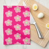 Kirschblüten in Rosa Geschirrtuch (Viertel Falte)