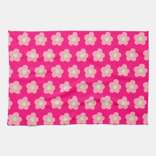 Kirschblüten in Rosa Geschirrtuch (Horizontal)