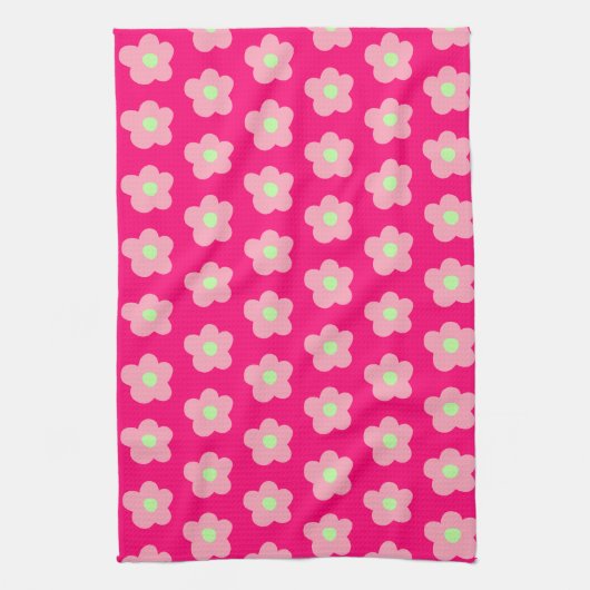 Kirschblüten in Rosa Geschirrtuch (Vertikal)