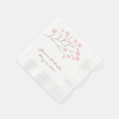 Kirschblüten in rosa Hochzeit Serviette (Ecke)