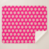 Kirschblüten in Rosa Sherpadecke (Vorderseite (Horizontal))