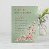 Kirschblüten in Rosa und Grußkarte Einladung (Stehend Vorderseite)