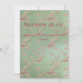 Kirschblüten in Rosa und Grußkarte Einladung (Rückseite)