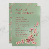 Kirschblüten in Rosa und Grußkarte Einladung (Vorne/Hinten)