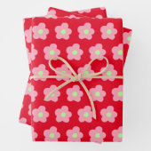 Kirschblüten in Rot Geschenkpapier Set (Beispiel)