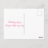 Kirschblüten in voller Blüte Postkarte (Rückseite)