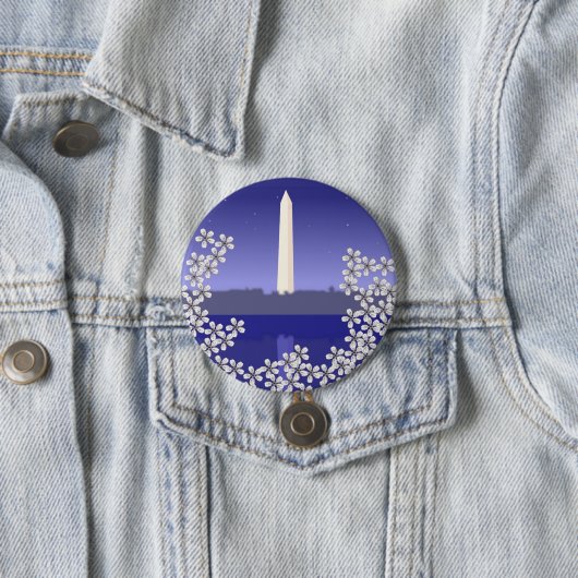 Kirschblüten in Washington D.C. Button (Beispiel)