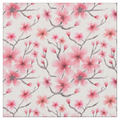 Kirschblüten in Weiß Stoff (Nahaufnahme)