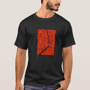 Kirschblüten-Japanische Kulturkunst im Vintage-Sti T-Shirt