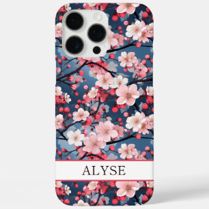 Kirschblüten Japanische Sakura Monogramm iPhone 16 Pro Max Hülle