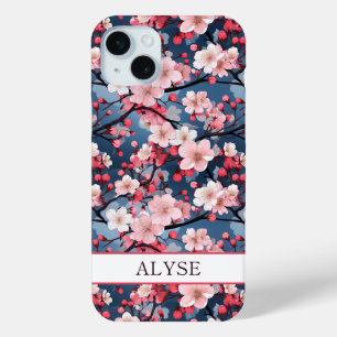 Kirschblüten Japanische Sakura Monogramm Case-Mate iPhone Hülle