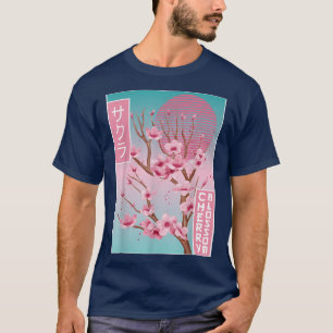 Kirschblüten Japanische Sakura Vaporwave Ästhetik T-Shirt