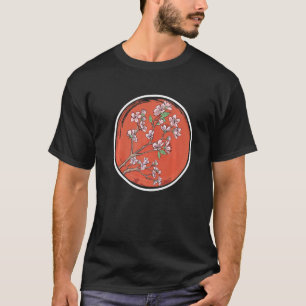 Kirschblüten-Japanische-Sonnenflagge-Sakura-Baum-J T-Shirt