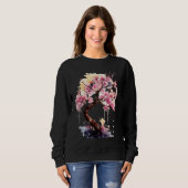 Kirschblüten-Japanischer Kirschbaum Sweatshirt (Vorne ganz)