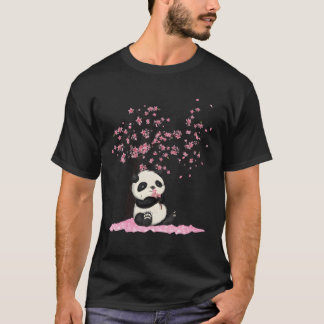 Kirschblüten-Japanischer-Panda T-Shirt