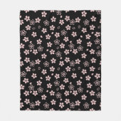 Kirschblüten, japanisches Design Fleecedecke (Vorderseite)