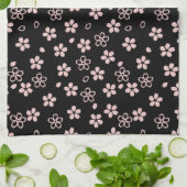 Kirschblüten, japanisches Design Geschirrtuch (Gefaltet)
