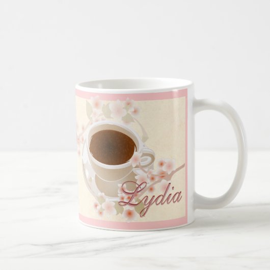 Kirschblüten-Kaffee Kaffeetasse (Rechts)