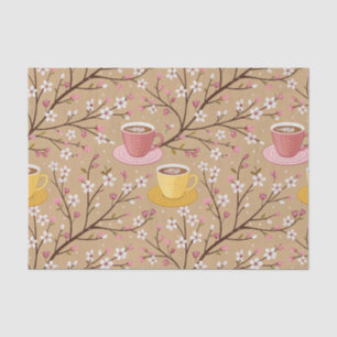 Kirschblüten-Kaffeebecher-Cozy-Muster (4) Seidenpapier