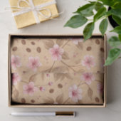 Kirschblüten-Kaffeebecher-Cozy-Muster (5) Seidenpapier (Geschenk)