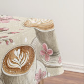 Kirschblüten-Kaffeebecher-Cozy-Muster (6) Tischdecke (Beispiel)
