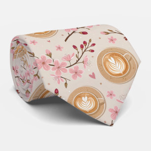 Kirschblüten-Kaffeebecher-Cozy-Muster (7) Krawatte