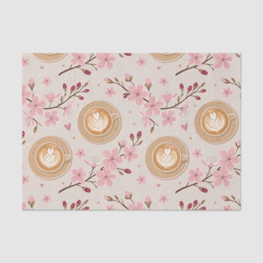 Kirschblüten-Kaffeebecher-Cozy-Muster (7) Seidenpapier (Vorderseite)