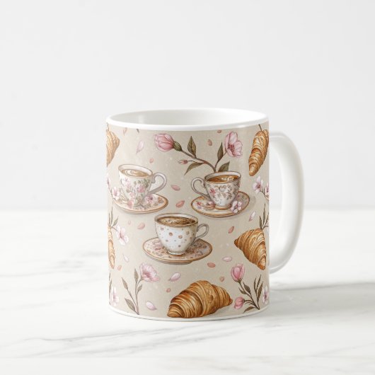 Kirschblüten-Kaffeebecher-Cozy-Muster (9) Kaffeetasse (VorderseiteRechts)
