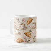 Kirschblüten-Kaffeebecher-Cozy-Muster (9) Kaffeetasse (Vorderseite Links)