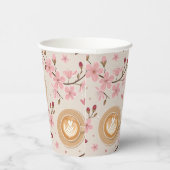 Kirschblüten-Kaffeebecher-Muster (7) Pappbecher (Rechts)